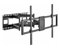 Maclean Uchwyt do TV ekonomiczny obrotowy 60-120" 120kg Czarny - 1584176 - zdjęcie 1